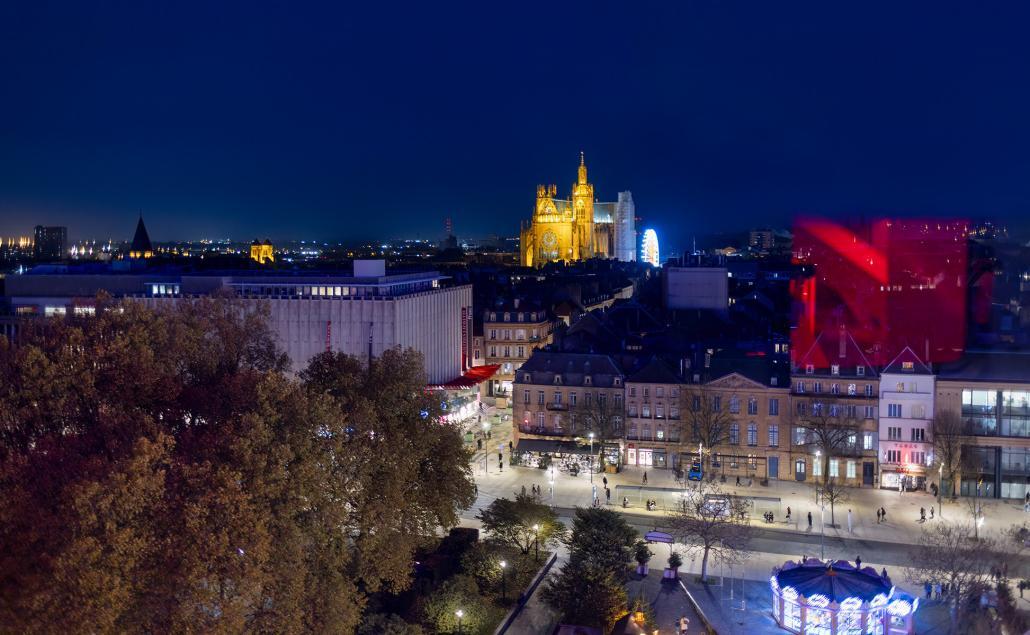 Spectaculaire la vue sur Metz depuis le City SkyLiner